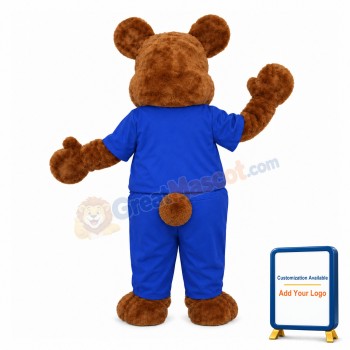 Plush Brown Bear Mascot Adult Costume