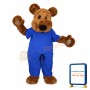Plush Brown Bear Mascot Adult Costume