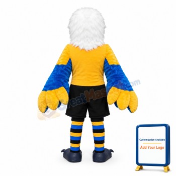 Blue & Yellow Eagle Mascot Adult Costume