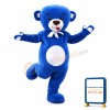 Lovely Blue Teddy Bear Mascot Costume