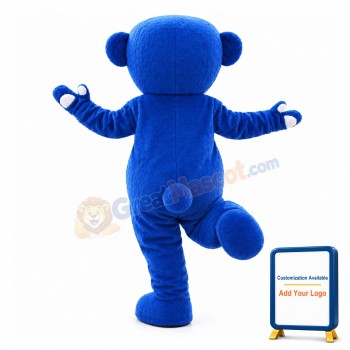 Lovely Blue Teddy Bear Mascot Costume