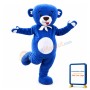 Lovely Blue Teddy Bear Mascot Costume