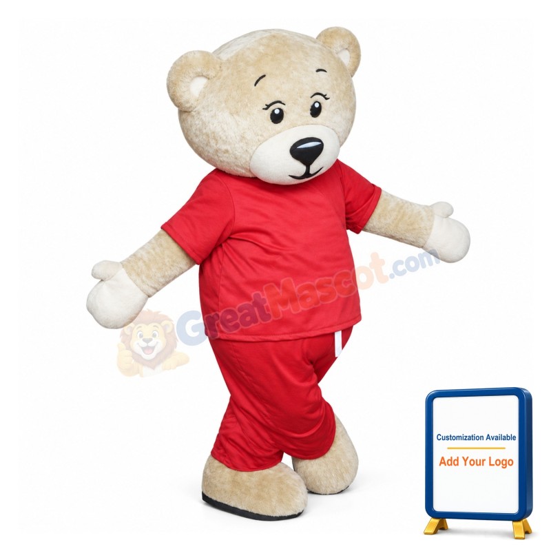 Lovely Teddy Bear Mascot Costume