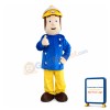 Brave Fireman Sam Mascot Costume