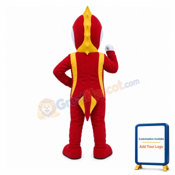 Fierce Red Beak Shark Mascot Costume