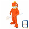 Fierce Power Orange Guppy Mascot Costume