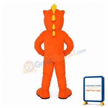 Fierce Power Orange Guppy Mascot Costume