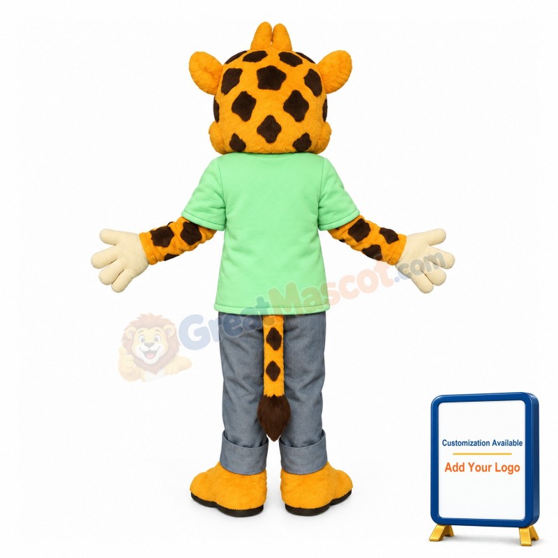 Cute Baby Cheetah Mascot Costume
