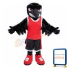 Fierce Black Falcon Mascot Adult Costume