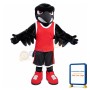 Fierce Black Falcon Mascot Adult Costume