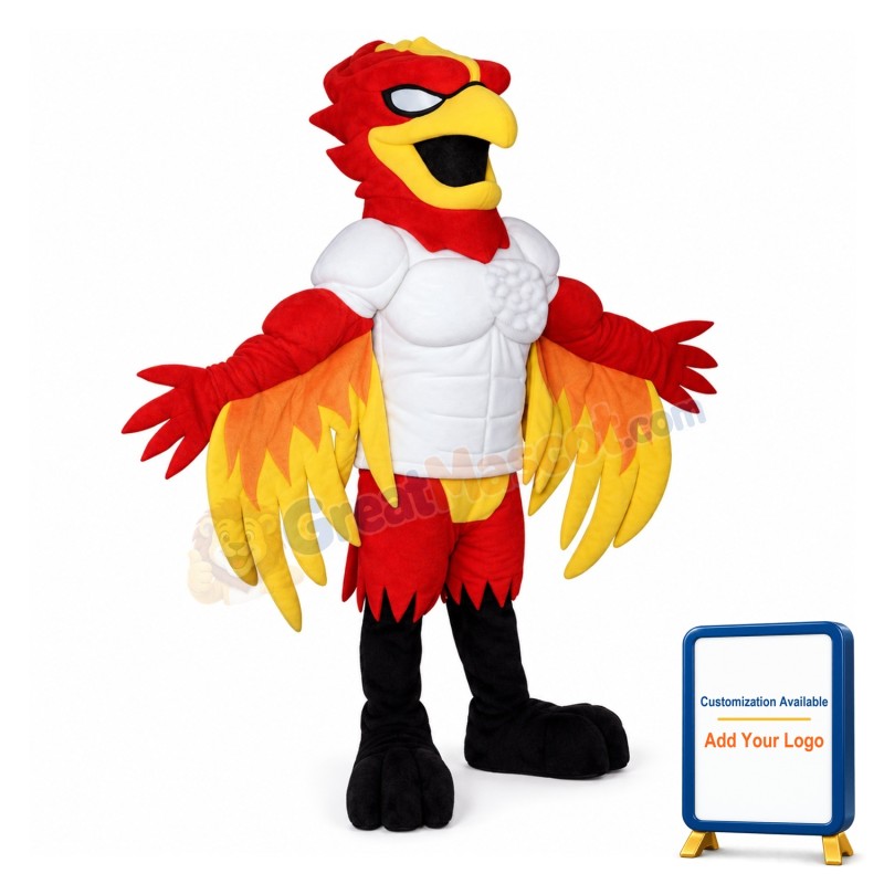 Power Phoenix Bird Mascot Costume