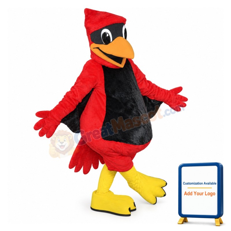 Lovely Cardinal Bird Mascot Costume