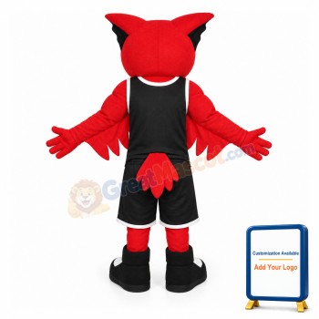 Power Red Owl Sports School Mascot Costume