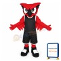 Power Red Owl Sports School Mascot Costume