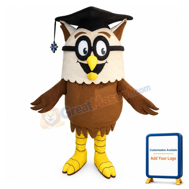 Cartoon Owl Doctor Lightweight Mascot Costume