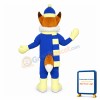 Blue Christmas Fox Elf Mascot Costume