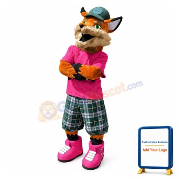 Confident Fox Mascot Adult Costume