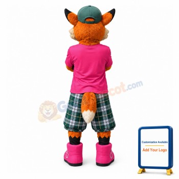 Confident Fox Mascot Adult Costume