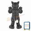Howling Gray Wolf Animal Mascot Costume