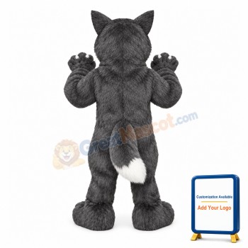 Howling Gray Wolf Animal Mascot Costume