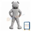 Fierce Power Grey Bulldog Mascot Costume