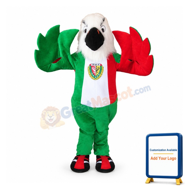 Italian White Headed Eagle Mascot Adult Costume