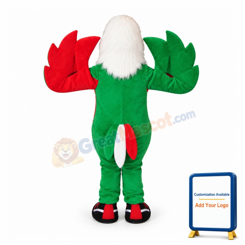 Italian White Headed Eagle Mascot Adult Costume