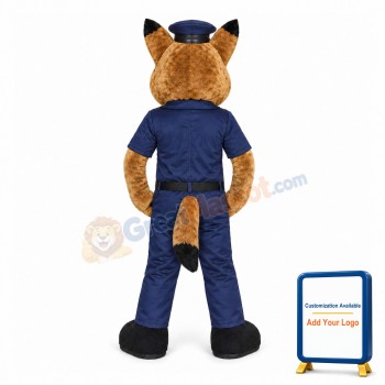 German Shepherd Dog Sheriff Mascot Costume