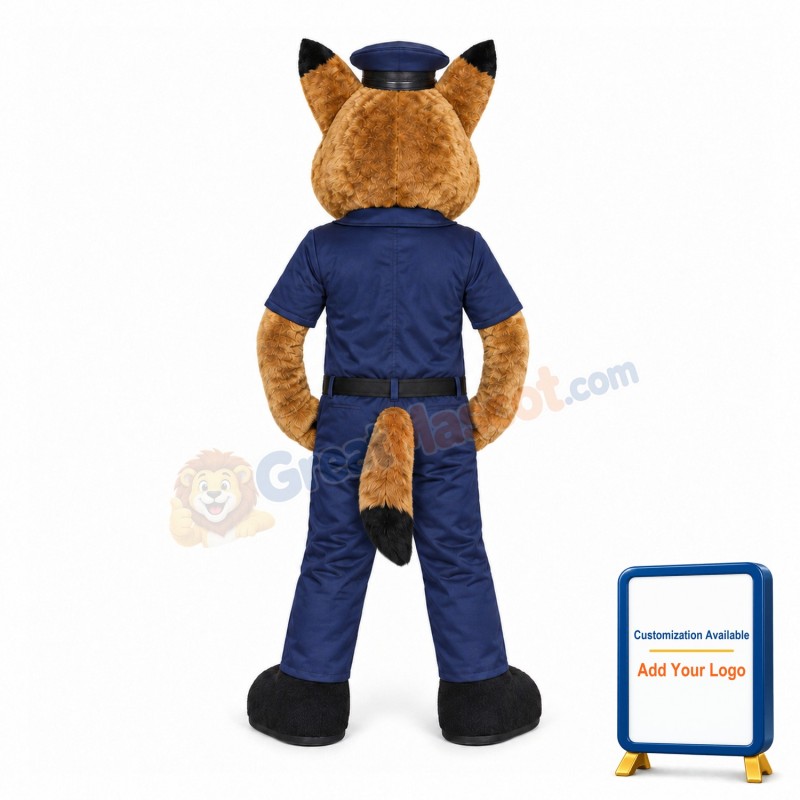 German Shepherd Dog Sheriff Mascot Costume