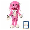 Beautiful Pink Dog Mascot Costume