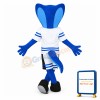 Sports Blue Cobra Mascot Costume