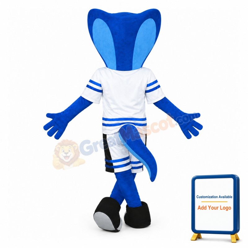 Sports Blue Cobra Mascot Costume