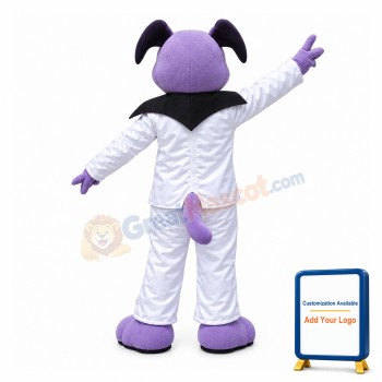 Lovely Purple Dog Mascot Costume