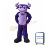 Power Purple Buffalo Mascot Costume