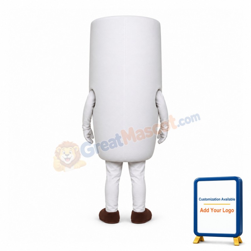 Cartoon Chocolate Bar & Milk Mascot Adult Costume