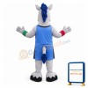 Sport Power Grey Horse Mascot Costume