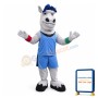 Sport Power Grey Horse Mascot Costume