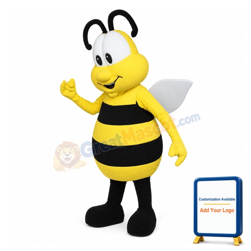 Adult Cartoon Bee Mascot Costume