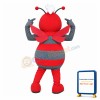 Lovely Cartoon Red Bee Mascot Costume For Adult