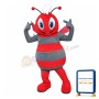 Lovely Cartoon Red Bee Mascot Costume For Adult