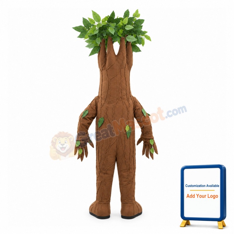 Cartoon Big Tree Mascot Adult Costume