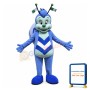Adult Cartoon Blue Butterfly Mascot Costume