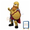 Medieval Warrior Mascot Costume