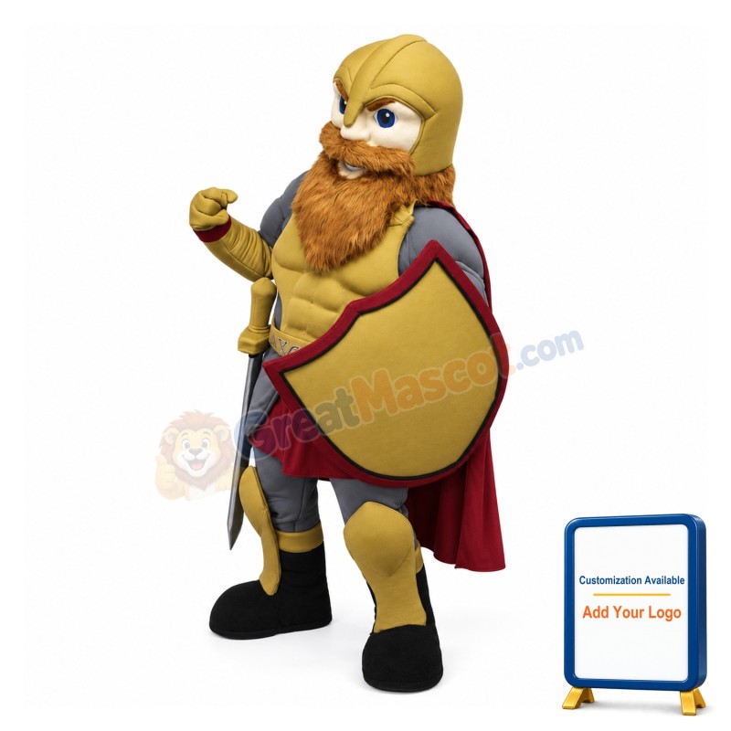 Medieval Warrior Mascot Costume