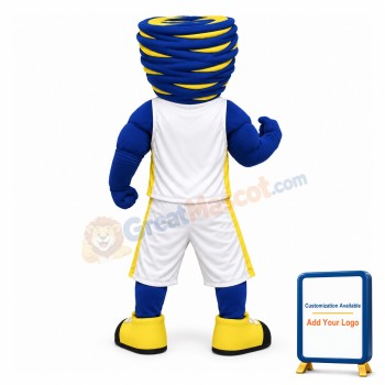 Basketball Power Blue Tornado Mascot Costume