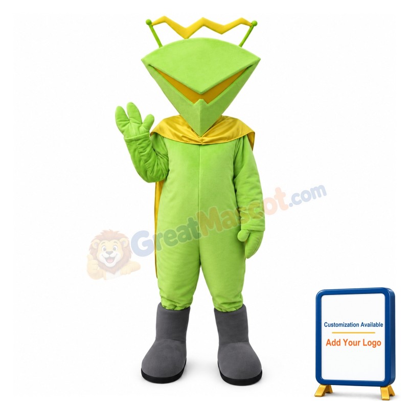 Green Mantis Mascot Adult Costume 
