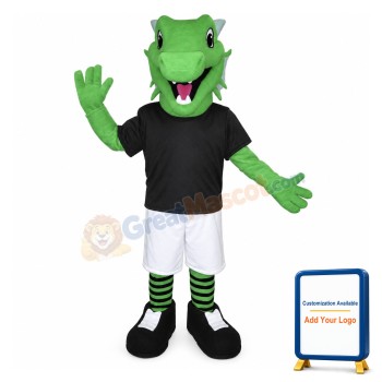 Sport Green Dragon Mascot Costume
