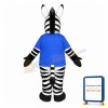 Lethargic Zebra Mascot Costume