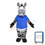 Lethargic Zebra Mascot Costume