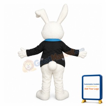 White Rabbit Bunny Manager Mascot Adult Costume